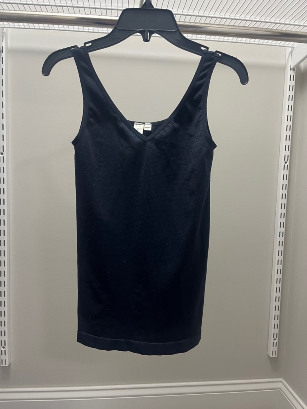 Classic Black V-Neck Tank Top - Camisole or Pajama